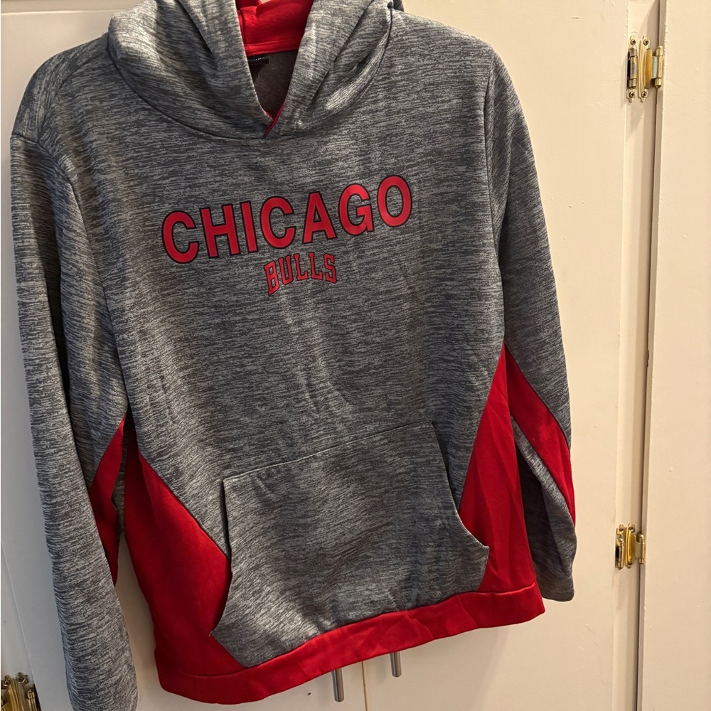 Colosseum Youth Gray and Red Hoodie